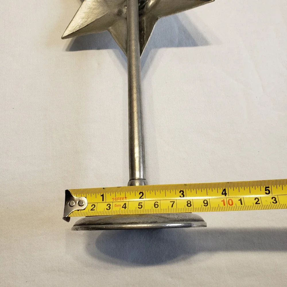 Frieling-Zinn Candlestick Holder Silver Sun Star Celestial Germany Pewter 16.5in
